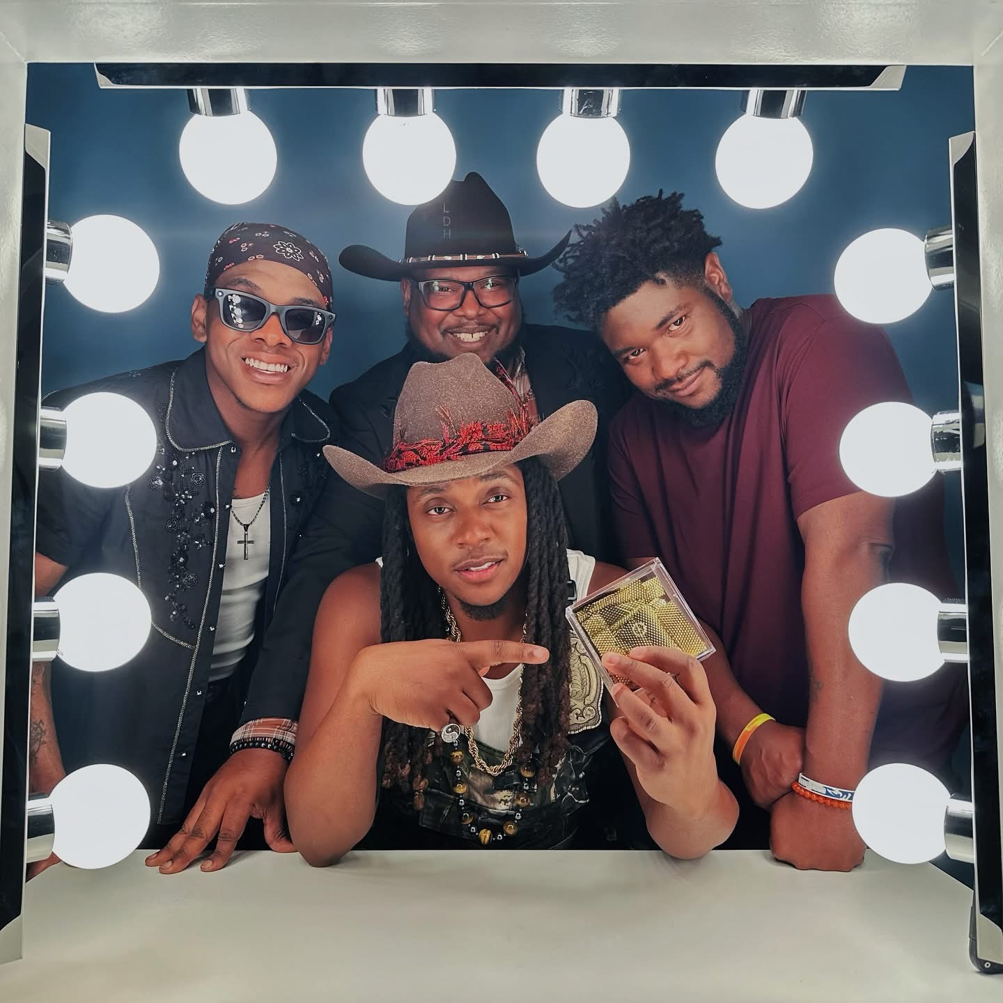The Chocolate Cowboys after receiving the Golden Buzzer from Sophia Vergara